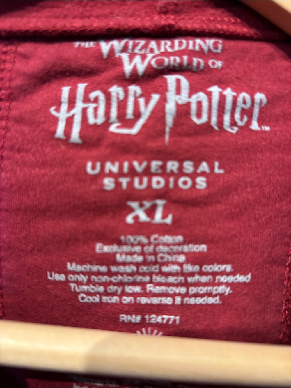 Wizarding World of Harry Potter Full Zip Hogwarts Hoodie - Picture 7 of 7